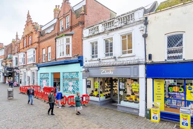 A prime Horsham town centre shop is to be sold by auction