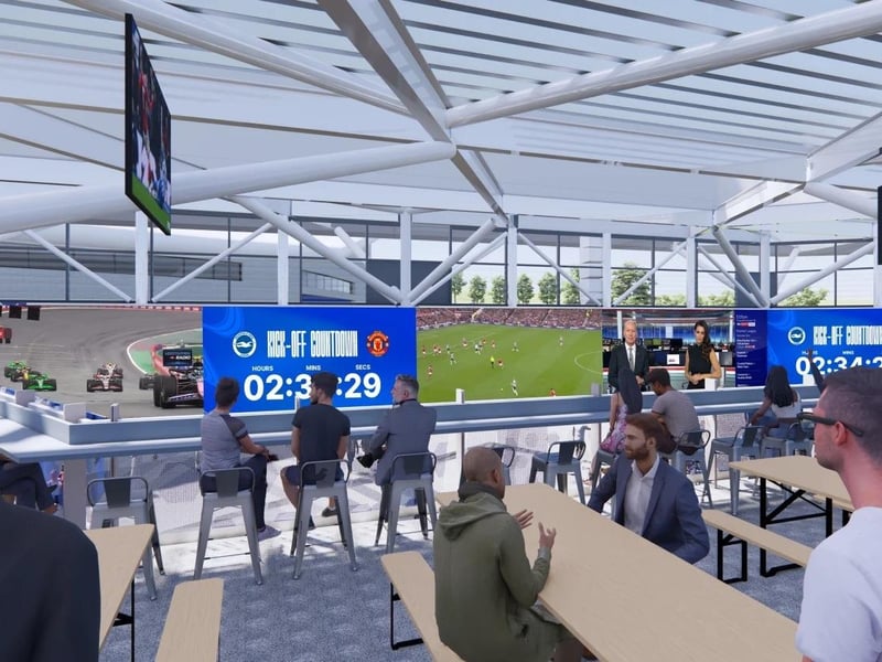 The Brighton fan zone