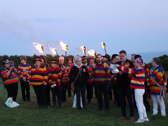 D-Day Beacon lighting at Hastings