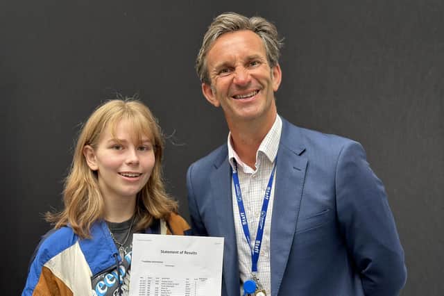 Lucy Hawkes achieved ten grade 9s and two grade 8s