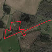 A rough guide to the location of the site for environmentally friendly holiday cabins off Borde Hill Lane, Haywards Heath. Photo: Google Maps