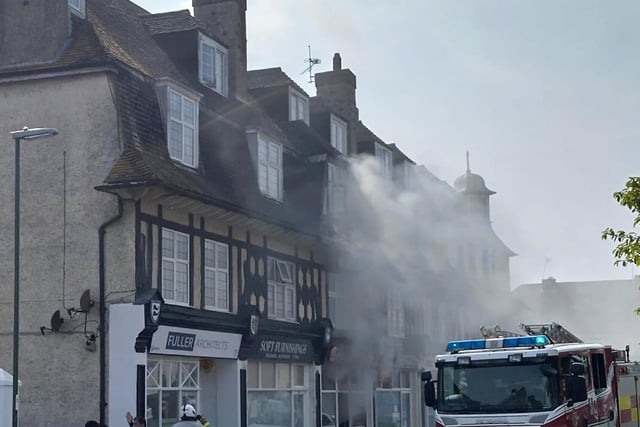 EAST PRESTON TAKE AWAY FIRE THIS AFTERNOON - KITCHEN FIRE :Properties have been evacuated after a fire at a takeaway restaurant in The Parade, East Preston
