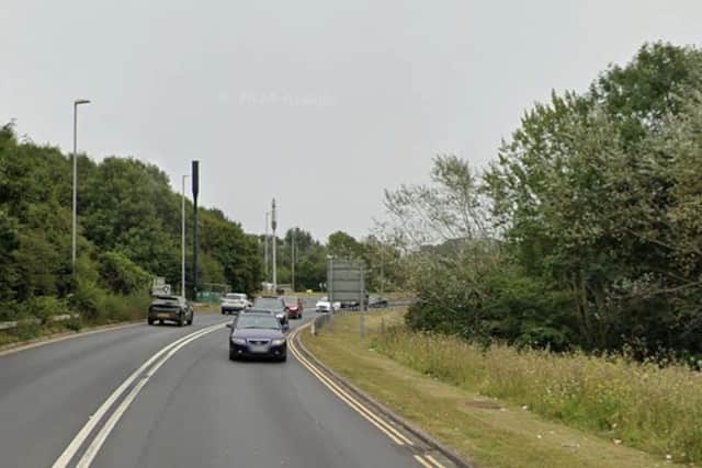 There has been a report of a collision involving three cars on A2280 Cross Levels Way, Eastbourne. Photo: Google Street View