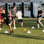 Some summer training for Pagham FC's players