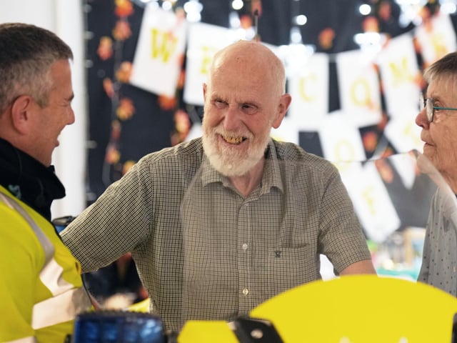 The surprise sight of a police motorbike in a Steyning care home foyer brought decades of memories rushing back for 89-year-old Alan Colbourne