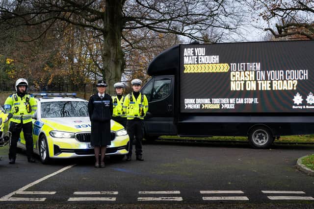 Sussex Police launched the Drink Driving: Together We Can Stop It campaign at the start of December, appealing to the public’s sense of shared responsibility to reduce the number of people killed and seriously injured on our roads