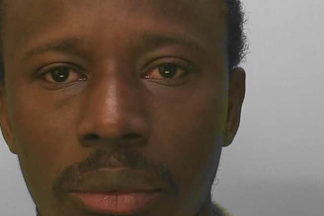 Isaac Amponsah was found unanimously guilty by a jury and was sentenced to four years in prison. Photo: Sussex Police