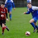 Harry Heath on the run in the 6-2 win at Wick in which he scored five of Shoreham's six goals | Picture: Stephen Goodger - see more in the link from this article