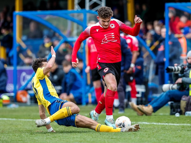 Eastbourne Borough recovered from 2-1 down at half-time to win 3-2 at St Albans City. Picture by Lydia Redman
