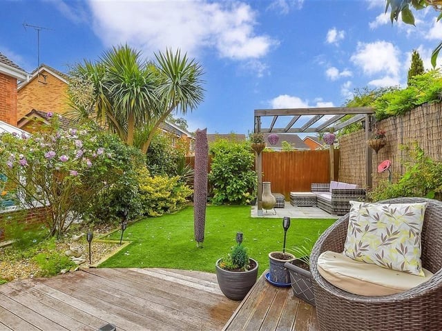 This four-bedroom property offers spacious and versatile accommodation and the agents say it is a fantastic house, close to local shops and good schools.