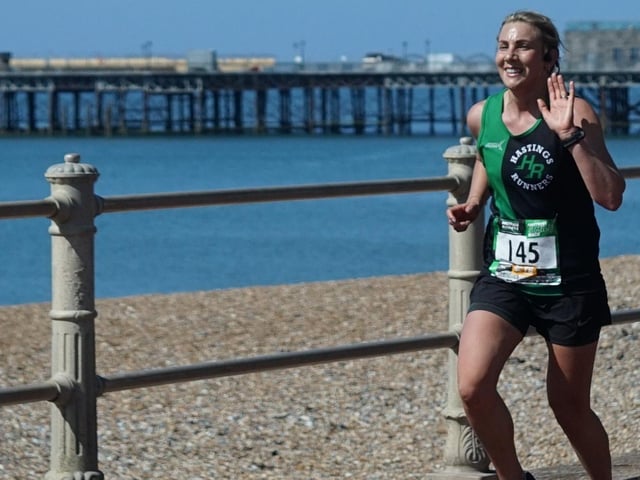 Hastings Runners taking part in the town's five-mile race