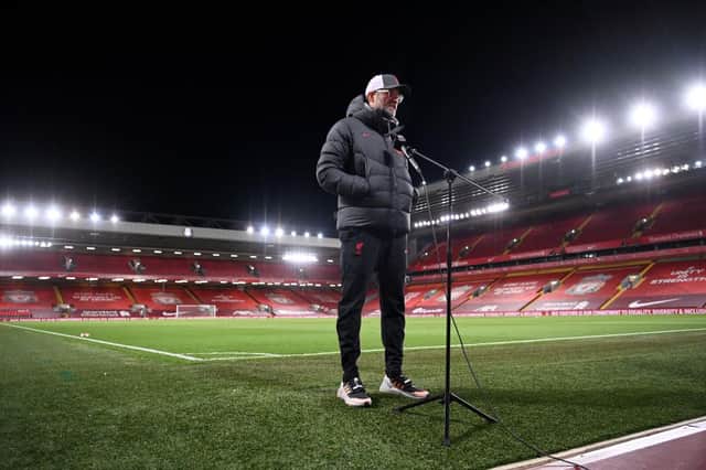Jurgen Klopp. (Photo by Laurence Griffiths/Getty Images)