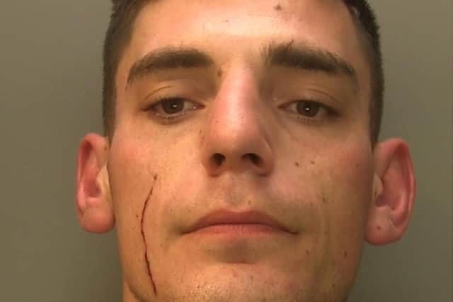Corteggio, 27, formerly a bar worker of Arnold Street, Brighton, was sentenced to 12 years in prison for robbery at Lewes Crown Court on March 28. Picture: Sussex Police