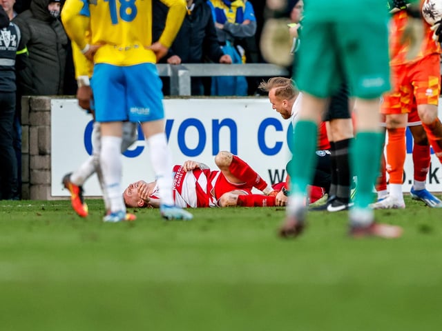 Action from Eastbourne Borough's 2-2 draw at Torquay United in National League South
