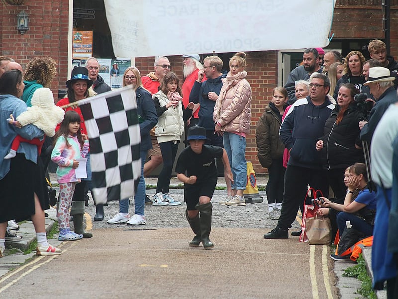 Seaboot Race in Hastings Old Town on July 31 2023. Photo by Roberts Photographic.