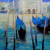 Blue Gondolas by Jean Martin