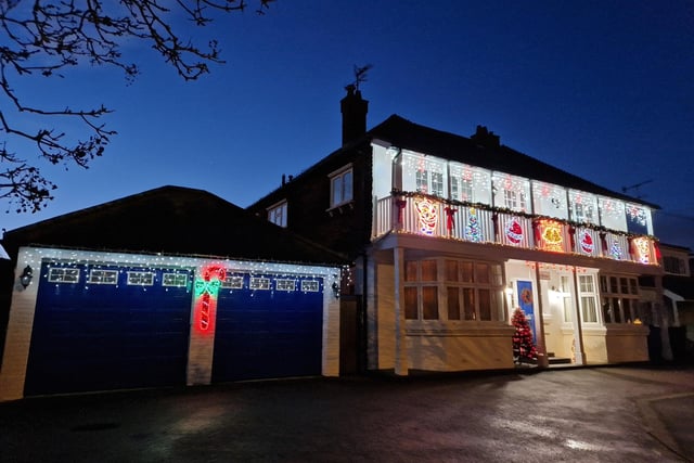 Gaisford House, at 295 South Farm Road, has lots of lovely lights on display