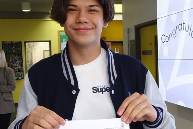 Kyan Upton achieved three grade 9s on results day