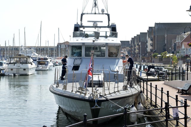 HMS PUNCHER at Sovereign Harbour (Photo by Jon Rigby)