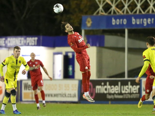 Action from Worthing's National League South win at Farnborough