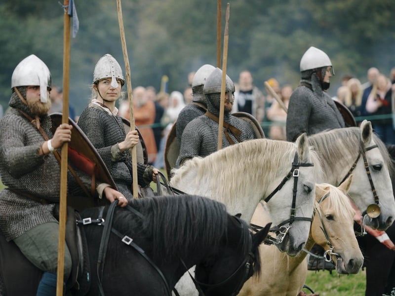 Battle of Hastings reenactment at Battle Abbey 2025. Pic supplied by Tom Arber/English Heritage.