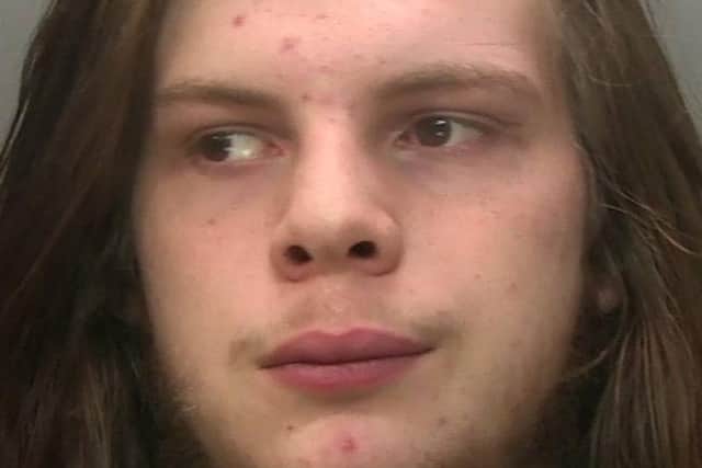 Eighteen-year-old Thomas Penny, of Brighton Road, Redhill, Surrey, who committed a knife-point aggravated burglary at a convenience store in Crawley, has been jailed for five years. Picture courtesy of Sussex Police
