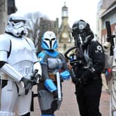 Storm troopers and other characters from Star Wars made an appearance in Chichester city centre on Saturday, as a Star Wars exhibition continues at the Novium museum. SR24020501 Photo SR Staff/Nationalworld
