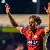 Stephen Duke-McKenna celebrates | Picture: Kyle Hemsley