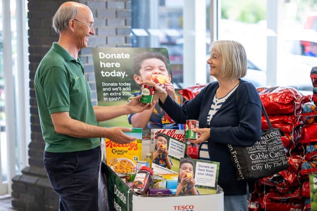 Tesco shoppers in Sussex have been given a big thank-you after providing nearly 50,000 meals to support local food banks and frontline charities.