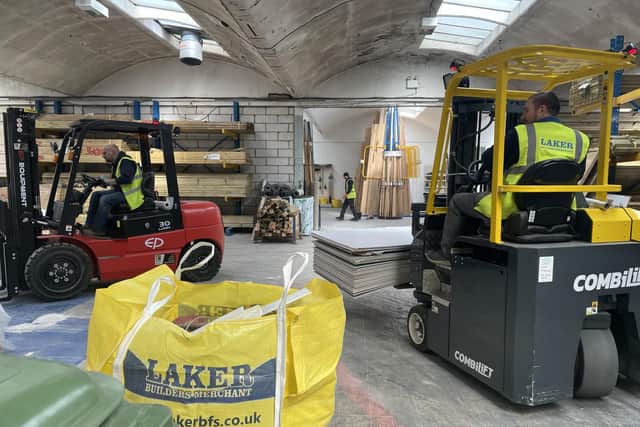 New fully electric forklifts in action