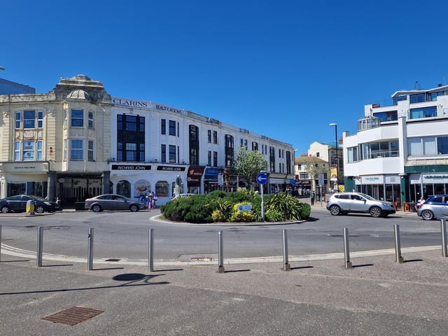 The bottom of South Street, where Queen Adelaide was welcomed as a guest at the Royal Sea House Hotel in 1849