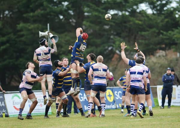 Action from Worthing Raiders' win over Westcombe Park at Roundstone Lane