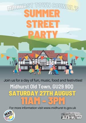 Midhurst is set to host the town’s annual Summer Street Party.