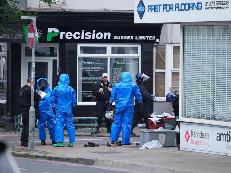 Two men have been arrested following a drug search conducted by the Metropolitan Police at an address in East Sussex.