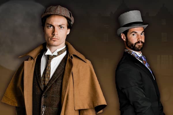 Tom Thornhill as Sherlock Holmes and SP Howarth as Dr Watson (contributed pic)