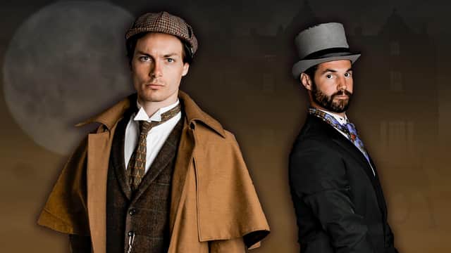 Tom Thornhill as Sherlock Holmes and SP Howarth as Dr Watson (contributed pic)