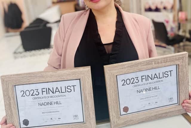 In December Nadine found out that she has been shortlisted as a finalist for 2 major awards at the 2023 National Hair and Beauty awards for ‘Best Semi-Permanent Makeup Artist of the Year’ & ‘Best for Brows in Semi-Permanent Makeup’.