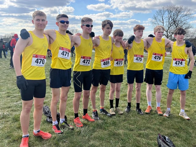 The Sussex Intermediate boys team (year 10/11). Including Fin Lumber-Fry, George Armstrong-Smith and Ben Wright of Eastbourne