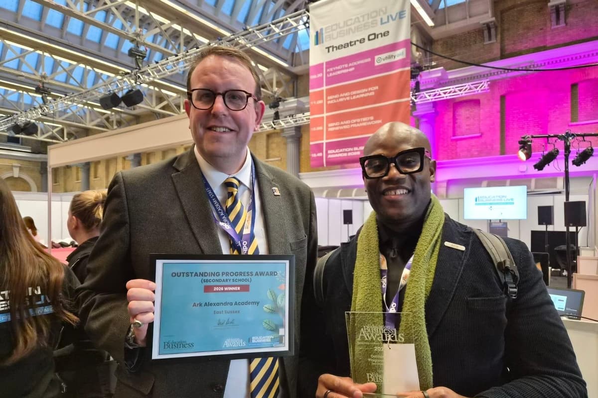 Ark Alexandra Academy at Hastings receives national award for ‘Outstanding ...