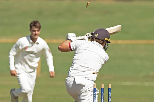 Chichester take the first Steyning wicket | Picture: Chris Hatton