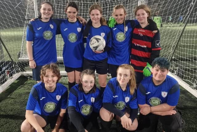 Ladies' 5-a-side football team from East Sussex College Lewes | Submitted picture