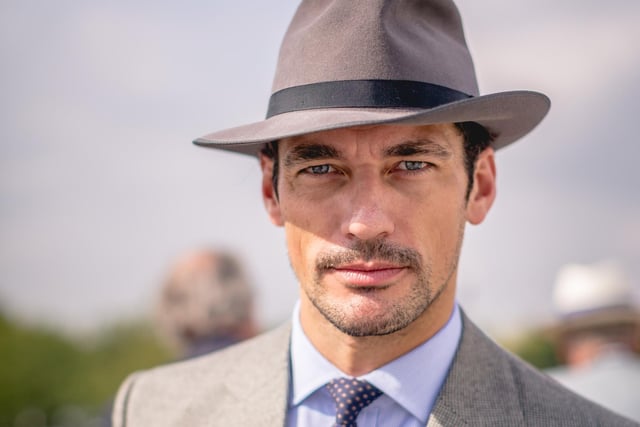 Model David Gandy at the event in 2014.