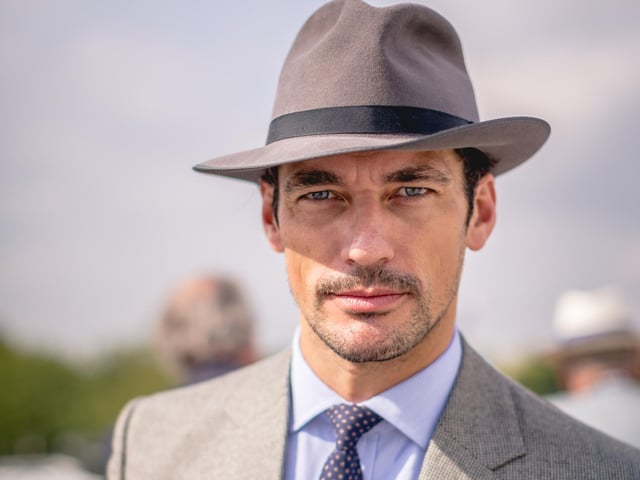 Model David Gandy at the event in 2014.