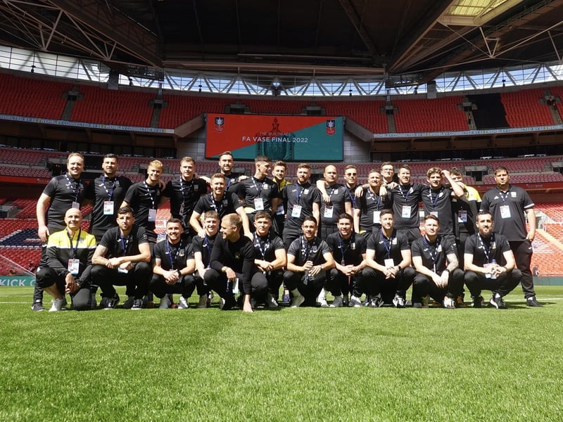Littlehampton Town at Wembley for the 2022 FA Vase final