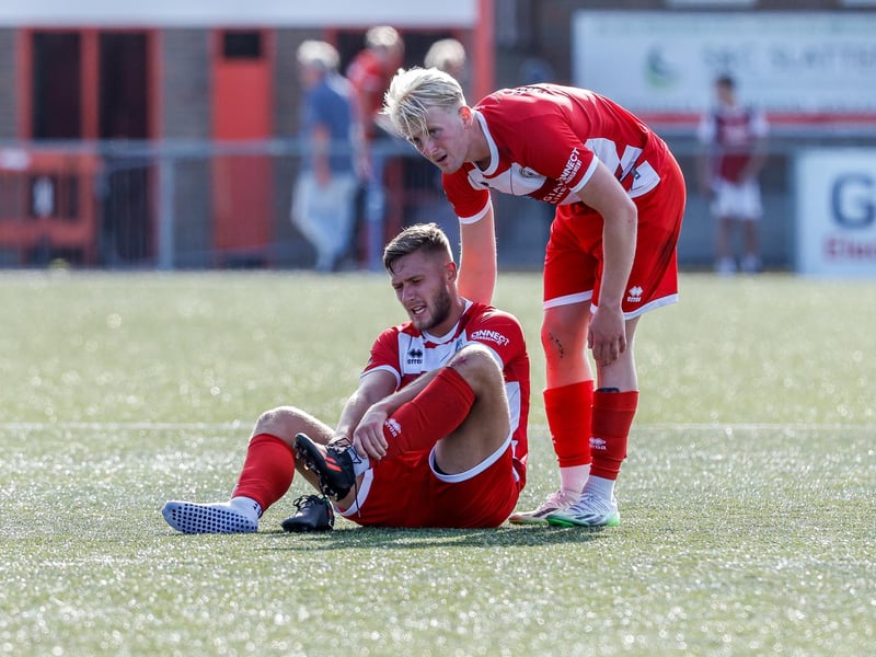 Action from Eastbourne Borough v Truro City in the National League South