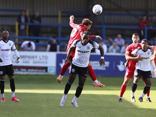 Action from Worthing's win at Dover in National League South