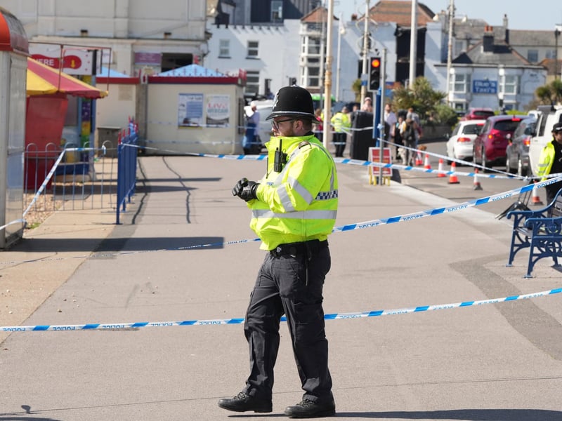 Police at the scene in Bognor Regis. Picture: Sussex News and Pictures