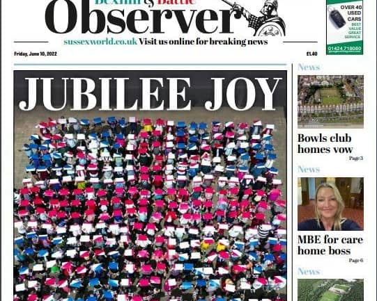 Don’t forget to pick up your Bexhill and Battle Observer every Friday for all your local news and opinion plus eight pages of puzzles and sport.