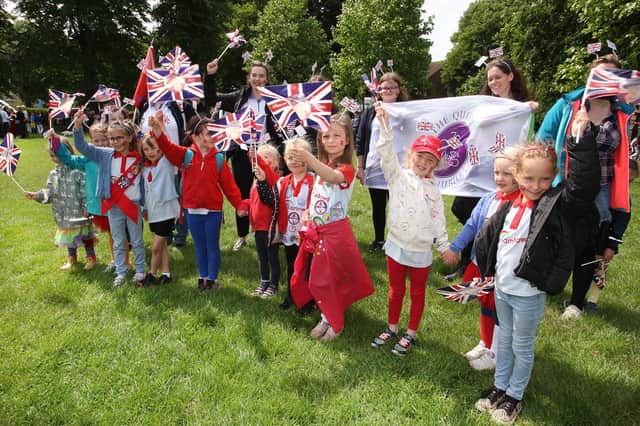 DM22060196a.jpg. Fishbourne Rainbows at the Gala Procession and Family Fun Day at Priory Park. Photo by Derek Martin Photography and Art.