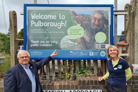 Councillor Paul Clarke, Member for Pulborough, Coldwaltham and Amberley and Rowena Tyler, Community Development Officer from South East Communities Rail Partnership.